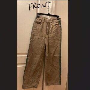 Urban Outfitters BDG High & Wide Jean green stripe US 26 Waist